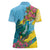 Saint Lucia Women Polo Shirt Tropical Vibes