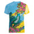 Saint Lucia Women V-Neck T-Shirt Tropical Vibes