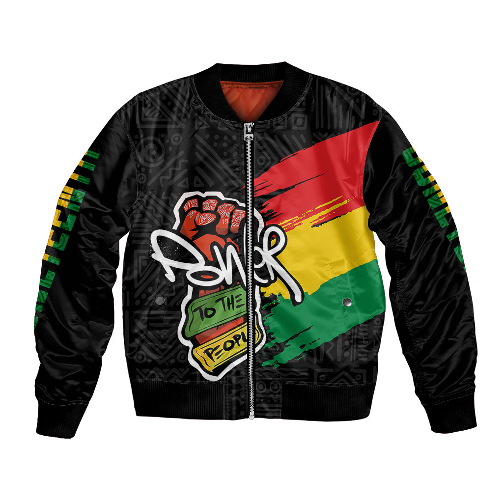 Juneteenth Bomber Jacket Power To The People LT7 - Wonder Print Shop