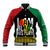 Juneteenth Baseball Jacket Mix African Pattern - I Am Black History LT7 - Wonder Print Shop