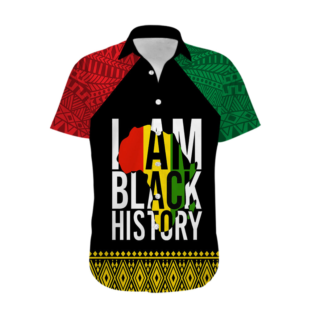 Juneteenth Hawaiian Shirt Mix African Pattern - I Am Black History - Wonder Print Shop