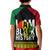 Juneteenth Polo Shirt for Kid Mix African Pattern I Am Black History - Wonder Print Shop