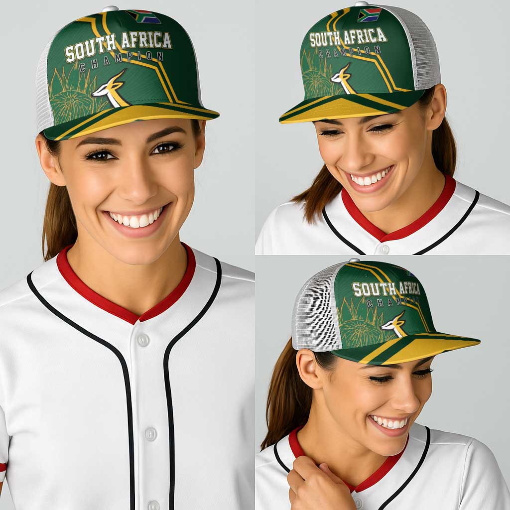 South Africa Rugby Baseball Net Cap Champions GO Bokke