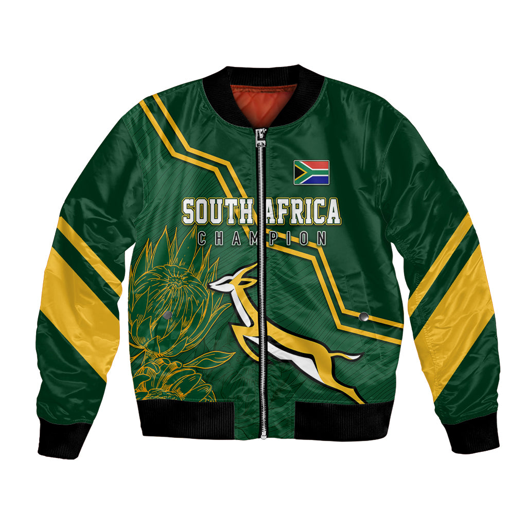 South Africa Rugby 2023 Bomber Jacket Champions GO Bokke LT7 - Wonder Print Shop