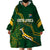 South Africa Rugby 2023 Wearable Blanket Hoodie Champions GO Bokke - Wonder Print Shop