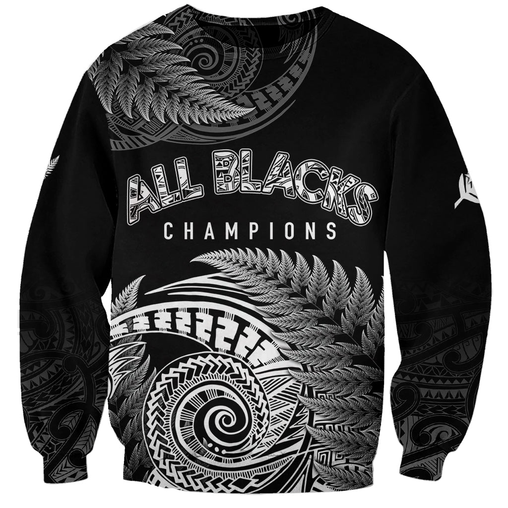 New Zealand Rugby 2023 Sweatshirt Aotearoa Silver Ferns Champions - Wonder Print Shop