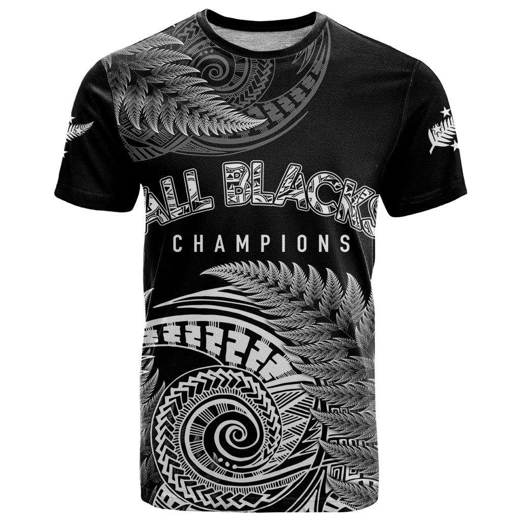 New Zealand Rugby 2023 T Shirt Aotearoa Silver Ferns Champions - Wonder Print Shop