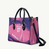 Barbados Cricket Custom Leather Bag Royal Champions - Tropical Vibes - Wonder Print Shop