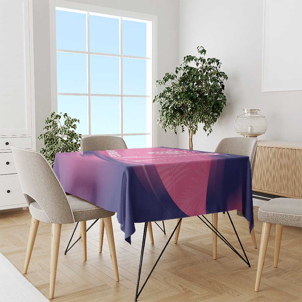 Barbados Cricket Custom Tablecloth Royal Champions - Tropical Vibes - Wonder Print Shop