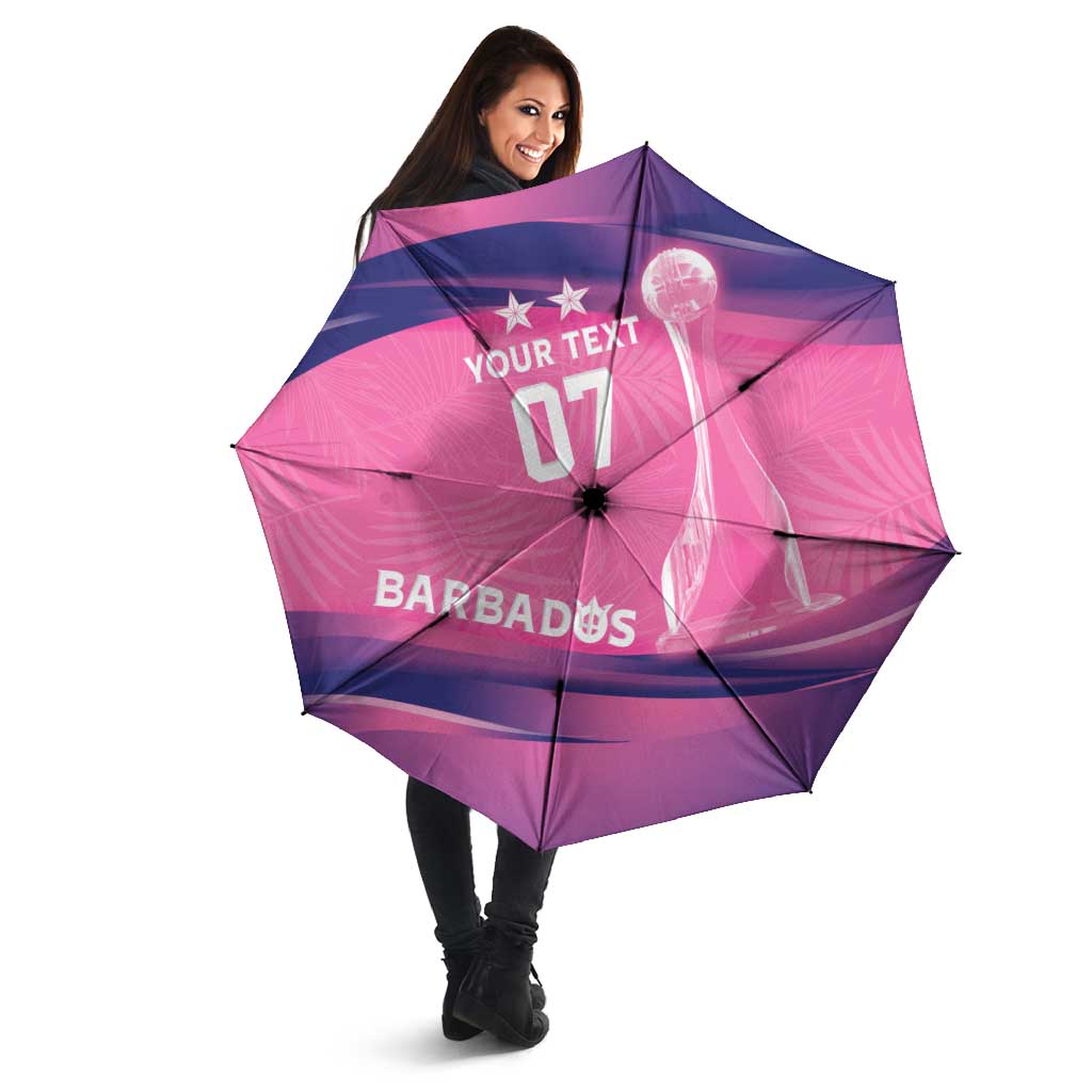 Barbados Cricket Custom Umbrella Royal Champions - Tropical Vibes - Wonder Print Shop