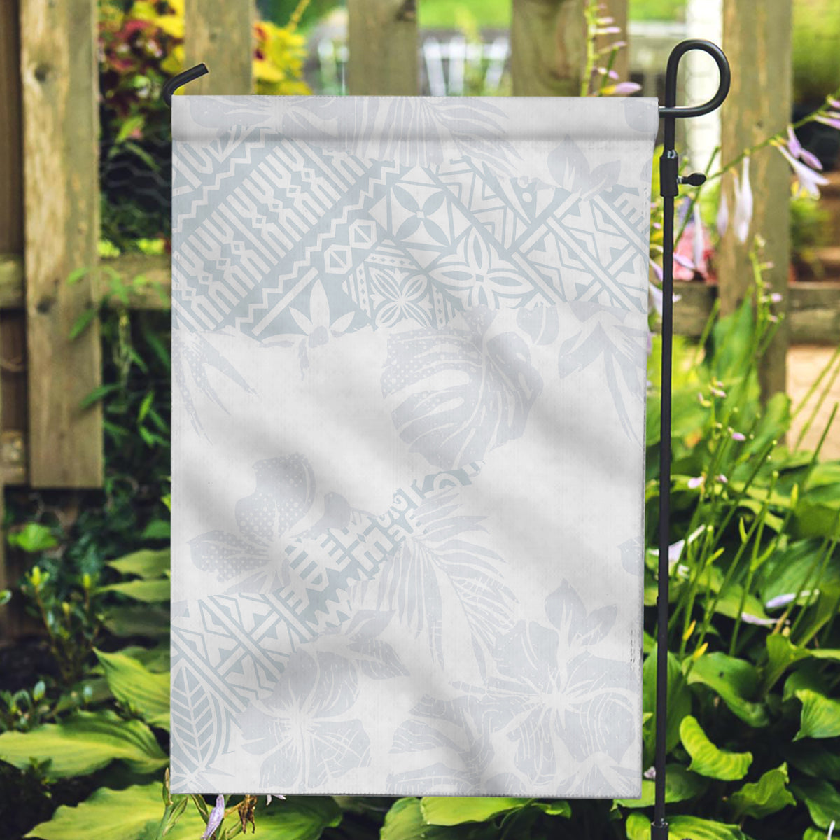 Samoa White Sunday Garden Flag Hibiscus Special - Wonder Print Shop