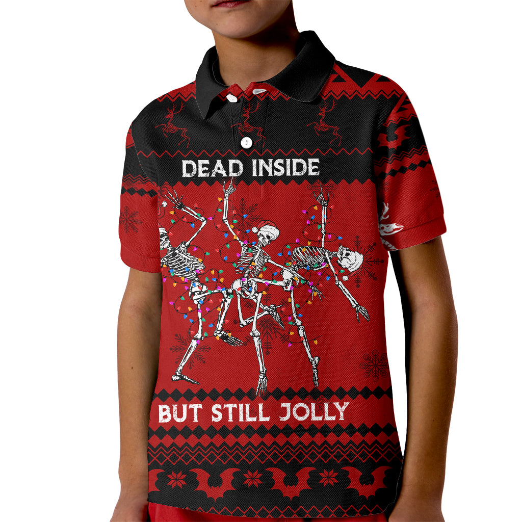 Christmas Kid Polo Shirt Jolly Skull Merry Creepmas - Wonder Print Shop