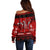 Christmas Off Shoulder Sweater Jolly Skull Merry Creepmas - Wonder Print Shop