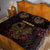 Africa Adinkra Symbol Quilt Bed Set Sankofa Bird - Cosmic Red - Wonder Print Shop