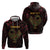 Africa Adinkra Symbol Zip Hoodie Sankofa Bird - Cosmic Red - Wonder Print Shop