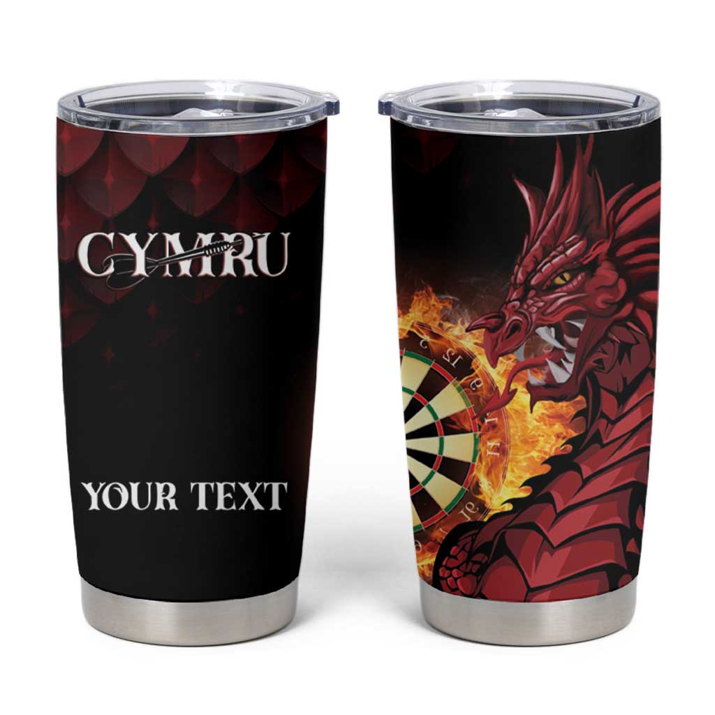 Wales Darts Personalised Tumbler Cup Red Dragon Cymru Am Byth - Wonder Print Shop