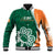 Éire Rugby Celtic Shamrock Baseball Jacket Ireland's Call