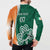 Éire Rugby Celtic Shamrock Button Sweatshirt Ireland's Call