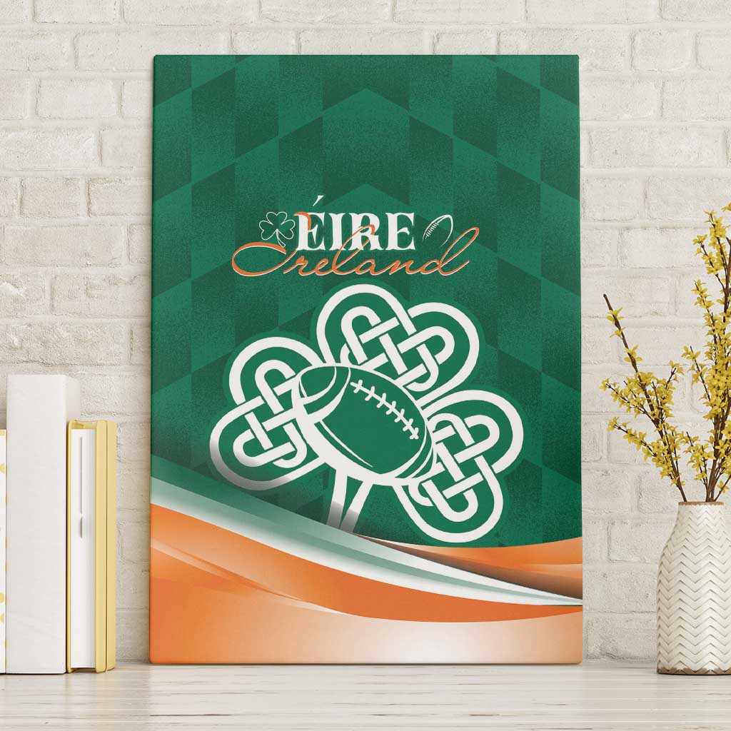 Éire Rugby Celtic Shamrock Canvas Wall Art Ireland's Call