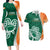 Éire Rugby Celtic Shamrock Couples Matching Long Sleeve Bodycon Dress and Hawaiian Shirt Ireland's Call