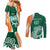 Éire Rugby Celtic Shamrock Couples Matching Mermaid Dress and Long Sleeve Button Shirt Ireland's Call