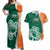 Éire Rugby Celtic Shamrock Couples Matching Off Shoulder Maxi Dress and Hawaiian Shirt Ireland's Call