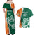 Éire Rugby Celtic Shamrock Couples Matching Off Shoulder Maxi Dress and Hawaiian Shirt Ireland's Call