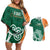 Éire Rugby Celtic Shamrock Couples Matching Off Shoulder Short Dress and Hawaiian Shirt Ireland's Call