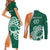 Éire Rugby Celtic Shamrock Couples Matching Short Sleeve Bodycon Dress and Long Sleeve Button Shirt Ireland's Call