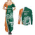 Éire Rugby Celtic Shamrock Couples Matching Summer Maxi Dress and Long Sleeve Button Shirt Ireland's Call