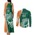 Éire Rugby Celtic Shamrock Couples Matching Tank Maxi Dress and Long Sleeve Button Shirt Ireland's Call