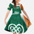 Éire Rugby Celtic Shamrock Family Matching Long Sleeve Bodycon Dress and Hawaiian Shirt Ireland's Call