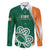 Éire Rugby Celtic Shamrock Family Matching Long Sleeve Bodycon Dress and Hawaiian Shirt Ireland's Call