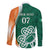 Éire Rugby Celtic Shamrock Family Matching Long Sleeve Bodycon Dress and Hawaiian Shirt Ireland's Call