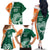 Éire Rugby Celtic Shamrock Family Matching Off The Shoulder Long Sleeve Dress and Hawaiian Shirt Ireland's Call