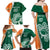 Éire Rugby Celtic Shamrock Family Matching Off Shoulder Maxi Dress and Hawaiian Shirt Ireland's Call