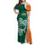 Éire Rugby Celtic Shamrock Family Matching Off Shoulder Maxi Dress and Hawaiian Shirt Ireland's Call