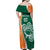 Éire Rugby Celtic Shamrock Family Matching Off Shoulder Maxi Dress and Hawaiian Shirt Ireland's Call