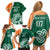 Éire Rugby Celtic Shamrock Family Matching Off Shoulder Short Dress and Hawaiian Shirt Ireland's Call