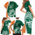 Éire Rugby Celtic Shamrock Family Matching Short Sleeve Bodycon Dress and Hawaiian Shirt Ireland's Call