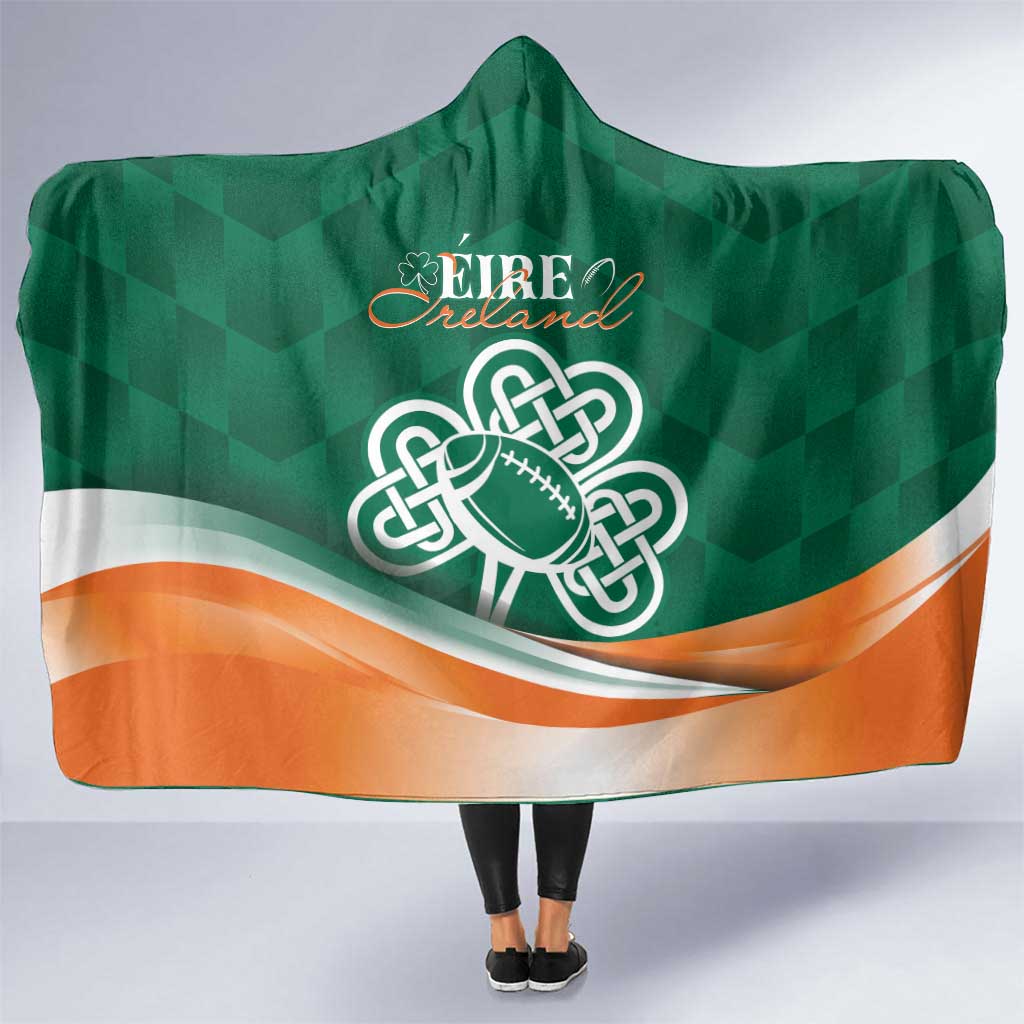 Éire Rugby Celtic Shamrock Hooded Blanket Ireland's Call