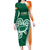 Éire Rugby Celtic Shamrock Long Sleeve Bodycon Dress Ireland's Call