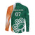 Éire Rugby Celtic Shamrock Long Sleeve Button Shirt Ireland's Call