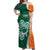 Éire Rugby Celtic Shamrock Off Shoulder Maxi Dress Ireland's Call