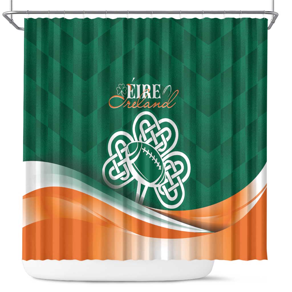 Éire Rugby Celtic Shamrock Shower Curtain Ireland's Call