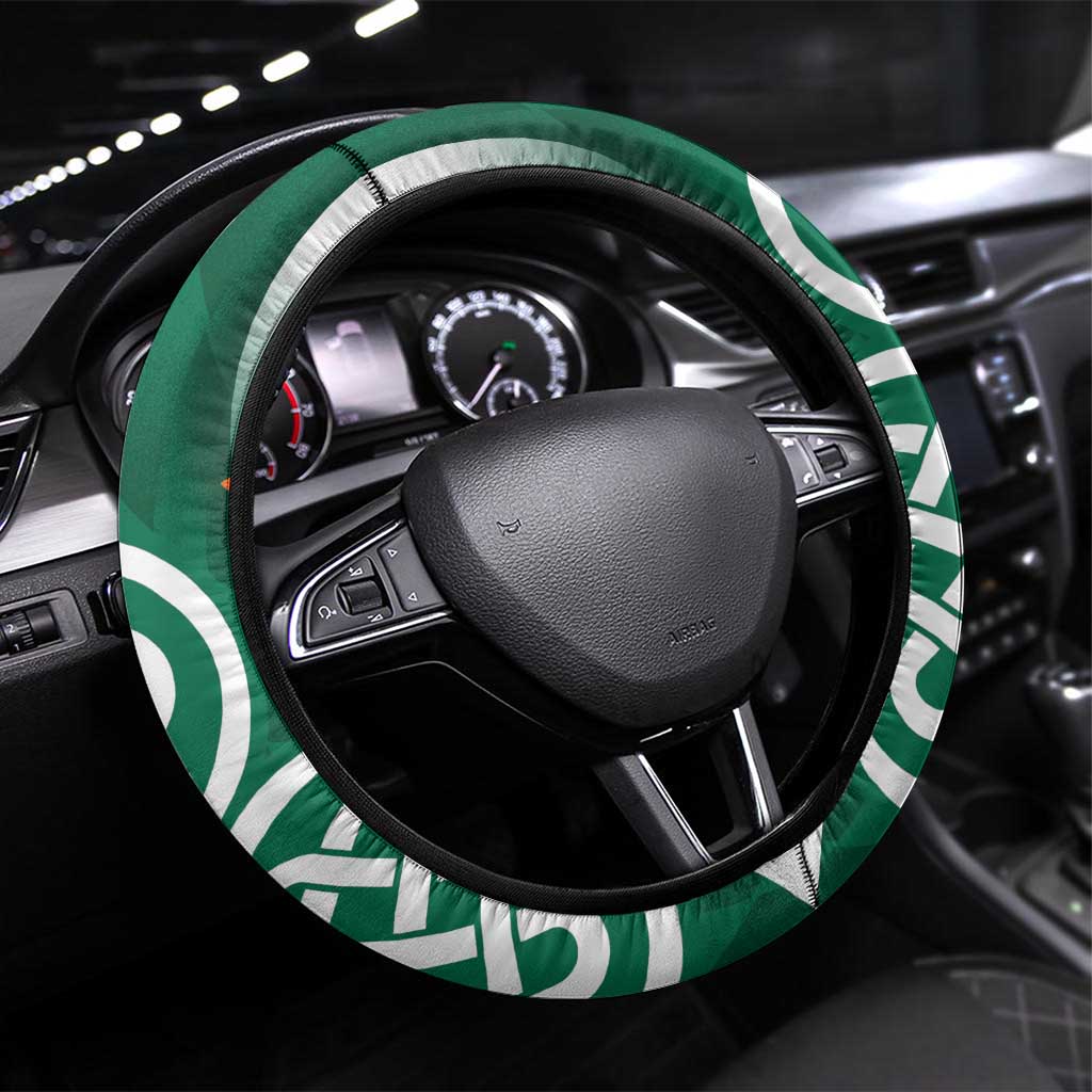 Éire Rugby Celtic Shamrock Steering Wheel Cover Ireland's Call