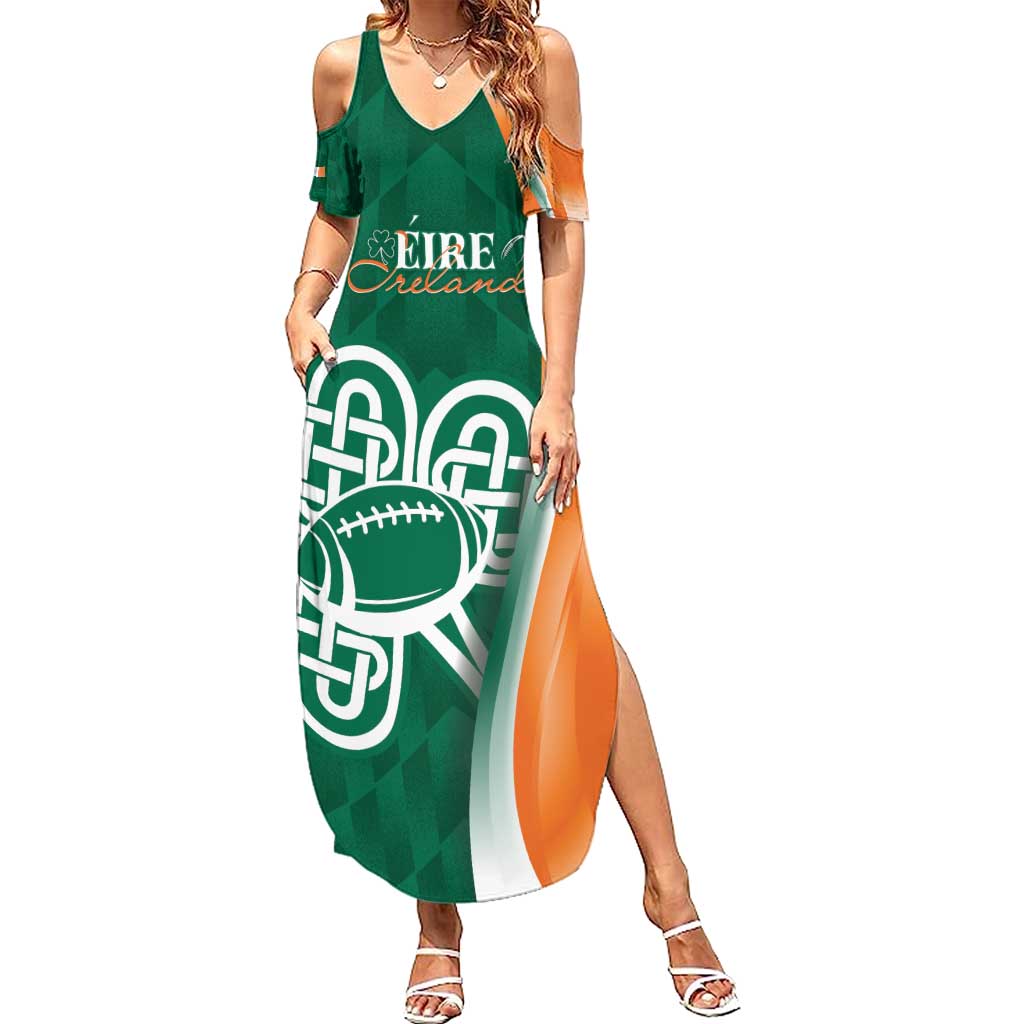 Éire Rugby Celtic Shamrock Summer Maxi Dress Ireland's Call