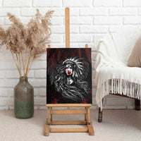 Native American MMIW Red Handprint Canvas Wall Art Dreamcatcher