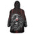 Native American MMIW Red Handprint Wearable Blanket Hoodie Dreamcatcher