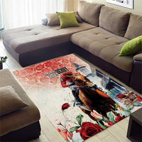 Kentucky Horse Racing Area Rug 151st Derby Party